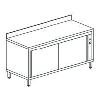 Verwarmde Werkbank Met Schuifdeuren, Met Opstand, 1100X700 Mm