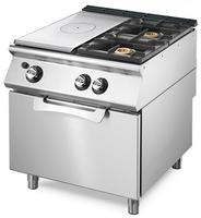 Mastro Bakplaat - Gas Solide Top Op Statische Gasoven Gn 2/1 + 2 Branders - VS9080TPPCFG