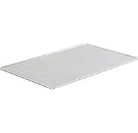 Baking Tray In Aluminium Uncoated, GN 1/1 - 4 Sides 45°, Perforated, virtus Z/SBTAL11PF
