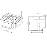 Refrigerated Meat Counter "corner Unit Closed" With Vertical Glass Front, Ventilated, 0°/+4°c, Mastro Z/TM10AAC9
