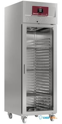 Koelkast Geforceerd 700 Liter - 1 Glazen Deur (GN 2/1) - Op Wielen - Diamond ID70/R6G