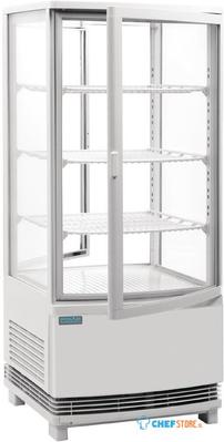 Polar C-Series Energie-Efficiënte Koelkast met Gebogen Deur Wit 86Ltr - CX576