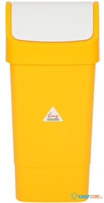 Afvalbak met schommeldeksel | geel | Scott Young | CC080