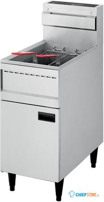 Diamond Gas friteuse "hoog rendement", kuip 23 liter | FGHR-23/N 1