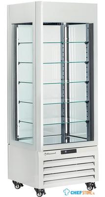 Diamond FULL Glazen Vitrine" 440 Liter 5 Glazen Niveaus Geventileerd WIT - MAX/507-CW 1