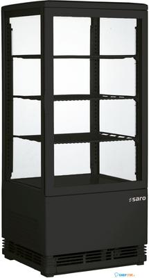 SARO Mini Koelvitrine Model SC 80 Zwart - SC 80 ZWART 1
