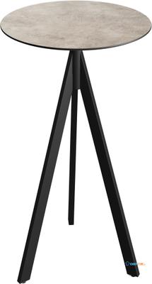 Essentials Infinity Tripod Statafel Zwart Frame + Moonstone HPL 70 cm - 140041370 1
