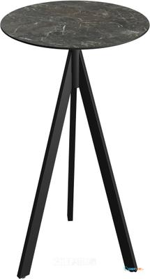 Essentials Infinity Tripod Statafel Zwart Frame + Galaxy Marble HPL 70 cm - 140041570 1