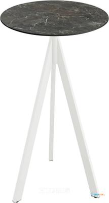 Essentials Infinity Tripod Statafel Wit Frame + Galaxy Marble HPL 70 cm - 140051570 1