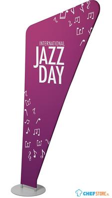 Syna Zipper-Banner Triangle Print Dubbelzijdig - ZWBT-LGDS