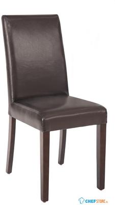 Bolero kunstlederen stoel donkerbruin 2 stuks | GF955