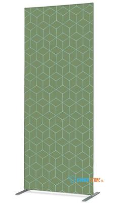 Syna Scheidingswand Textiel Deco 85-200 Dubbelzijdig Hexagon Groen - ZBSLIM085-200-DSI16