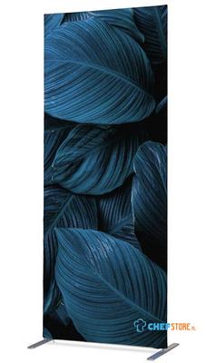Syna Scheidingswand Textiel Deco 85-200 Dubbelzijdig Botanische Bladeren Blauw - ZBSLIM085-200-DSI20
