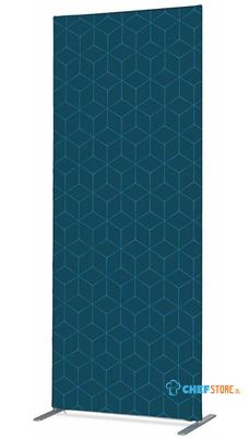 Syna Scheidingswand Textiel Deco 100-200 Dubbelzijdig Hexagon Blauw - ZBSLIM100-200-DSI13