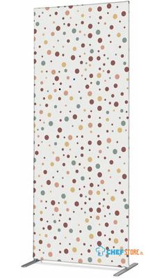 Syna Scheidingswand Textiel Deco 100-200 Dubbelzijdig Stippen Aarde - ZBSLIM100-200-DSI2