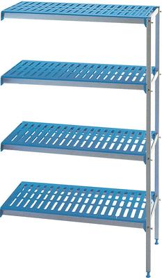 Diamond Hoekrek in geanodiseerd aluminium 4 niveau's "Modular Rack" | RAA/364-4/EF 1