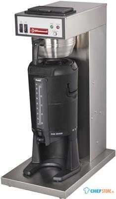Diamond Koffiepercolator - 1 groep container 2,5 Lit - Halfautomatisch | PDR-S1/C 1