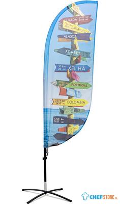 Syna Beach Flag Fiber Paddle Medium Print - BFFP-MG