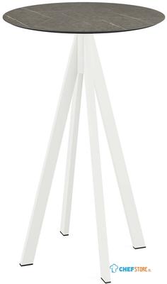 Infinity Statafel Wit Frame + Midnight Marble HPL 70 cm - Essentials 120051670