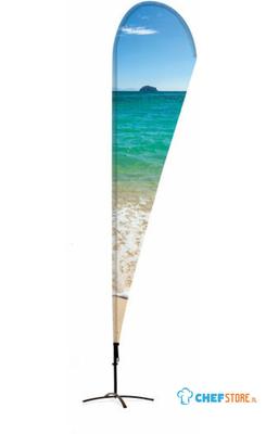 Syna Beach Flag Alu Drop 520 cm Luxe Gevoerde Tas - BFAD520-L