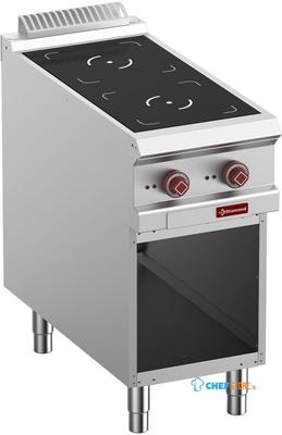 Elektrisch Fornuis Met 2 Inductie Kookplaten Op Open Kast - Diamond E9/2IDA4-N 1