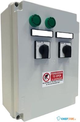 Diamond Electrisch bedieningspaneel, 2 snelheden + schakelaar TL | CF-MET/2T 1