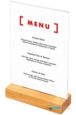 Syna Houten Menuhouder T Tafeldisplay A5 Portret - TA5PW