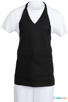 Halterschort Met V-Hals Zwart | Gastronoble B128 Whites