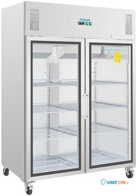 Polar Gastro | 2-deurs koeling | Glazen deuren | 1200 liter | CW198
