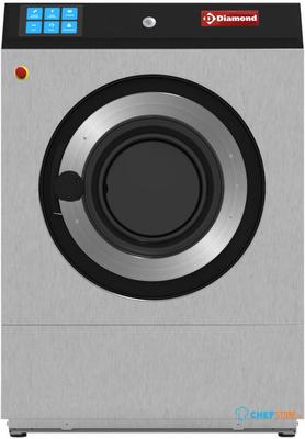 Diamond DRW18-TS/N Wasmachine met vloerbevestiging "RVS" 18 kg met TOUCH SCREEN