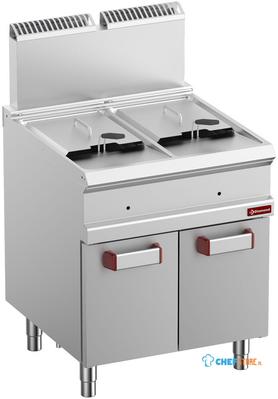 Gasfriteuse 2 Kuipen 14 Liter Op Kast - Diamond G7/F28A7-N 1