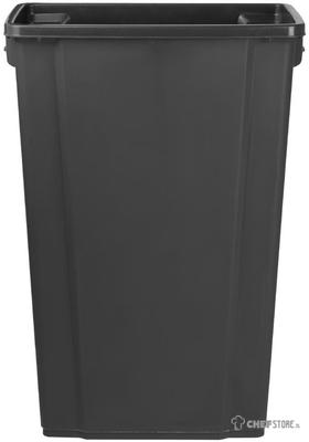 Jantex Smalle Afvalbak Zwart 80ltr - DX966