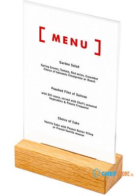 Syna Houten Menuhouder T Tafeldisplay A6 Portret - TA6PW