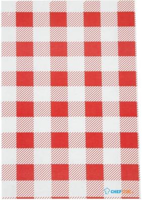 Rood geruit vetvrij papier | 19x31cm | CL658