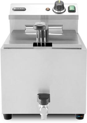 Friteuse Profi Line met Aftapkraan - 10L, 400V, Profi Line, 10L, 400V/6600W, 302x687x(H)375mm - Hendi 209424
