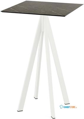 Infinity Statafel Wit Frame + Midnight Marble HPL 70x70 cm - Essentials 120051677