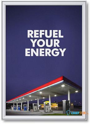 37 mm Design Kliklijst Compasso® Rechte Hoeken A0 Weerbestendig - KRA0G37WR