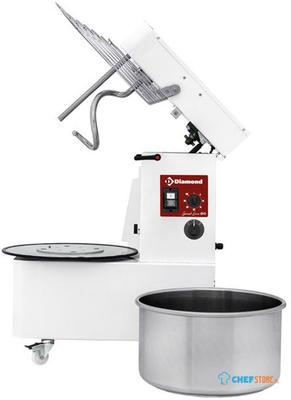Spiraalkneder 42 Liters Kantelbare Kop - Verwijderbare Kuip - 2 Snelheden - Timer - op Wielen - Diamond FD42AL/T2V-L 1