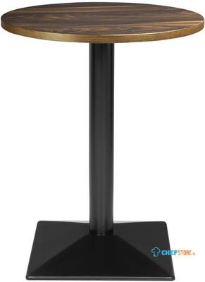 Bolero Complete Tafel Rond Donker Hout Effect 600mm - HW853