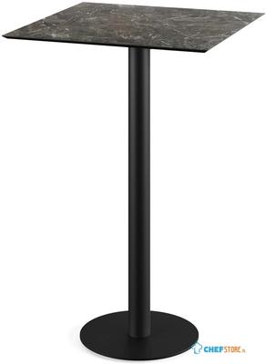 Urban Statafel Zwart Frame + Galaxy Marble HPL 70x70 cm - Essentials 130041577 1