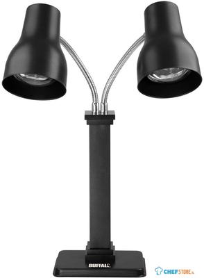 Buffalo JA868 Dubbele Warmtelamp Snijstation Mat Zwart 2x250W