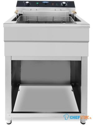 Maxima Frituurpan - 45 L - 1 Mand - met Tapkraan - 400V - 09365234