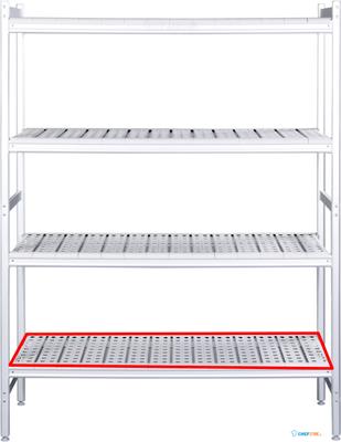SARO Aluminium Plank met Kunststof Roosters 475x1152mm - 480-1110