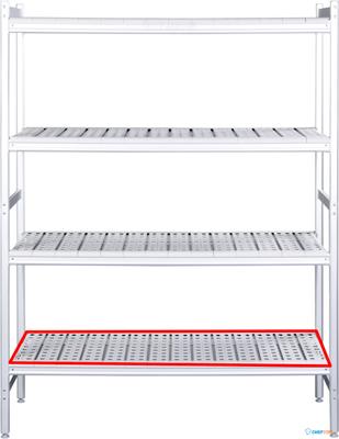 SARO Aluminium Plank met Kunststof Roosters 475x1505mm - 480-1125