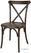 Bolero Manhattan Cross-Back Harsstoelen Donker Hout Effect (Set van 4) - HW281