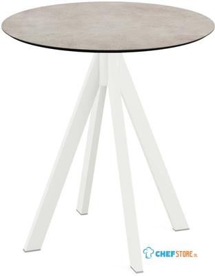 Infinity Terrastafel Wit Frame + Moonstone HPL 70 cm - Essentials 120021370