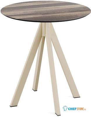 Infinity Terrastafel Zand Frame + Tropical Wood HPL 70 cm - Essentials 120031270