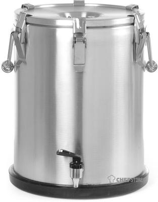 HENDI 710234 Geïsoleerde draagbare container – met kraan, , Profi Line, 25L, Diameter ⌀ 33 cm - Hoogte 43 cm