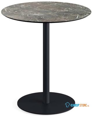 Urban Terrastafel Zwart Frame + Galaxy Marble HPL 70 cm - Essentials 130011570