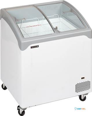 Elegante Diepvrieskist met Gebogen Glazen Schuifdeksels - NIC201SCEB